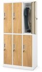 Jan Nowak Umkleideschrank Metall, Spindschrank mit 6 F&auml;chern, abschlie&szlig;bar