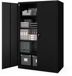 Jan Nowak Aktenschrank B&uuml;roschrank Metallschrank abschlie&szlig;bar 185x60x115 cm