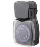 Mechanische Zeitschaltuhr, wasserdicht, IP44-3500W, 48 Zyklen, grau Chacon