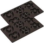 Lurch FlexiForm Keksform Lebkuchen (Brezeln Herzen Sterne) 2er Set / 2 Backformen