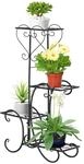 Outsunny Blumenst&auml;nder 4 Ebenen Pflanzenregal Outdoor 45x24,5x80 cm