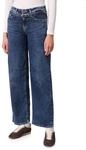 Street One Wide Leg Jeans Medium Blue Soft Washed 25