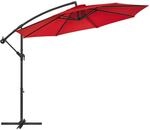 Songmics Sonnenschirm, Ampelschirm 300 Cm, Mit St&auml;nder, Sonnenschutz Balkon,