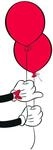 Disney Wandbild von Komar | Mickey Mouse Balloon | Kinderzimmer, Babyzimmer,