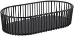 APS Korb -URBAN- 29 x 16 cm, H: 7 cm, oval Metall, schwarz