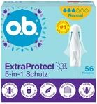 o.b. ExtraProtect 5-in-1 Schutz Tampons, 1 x 56Stk | Tampon mit Extra...