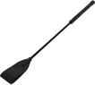 Hidden Desire Crop Flapper Whip Peitsche - PU-Leder, 48 cm, Schwarz