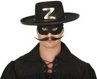 FIESTAS GUIRCA | Bandit Hut aus Filz (Einheitsgr&ouml;&szlig;e) - Zubeh&ouml;r f&uuml;r Banditen- und