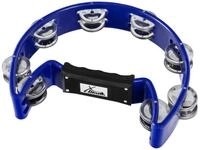 XDrum Hand Tambourin Halbmond Form (Tambourine, 16 Paar verchromte Stahl-Schellen,