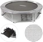 Relaxdays Rahmennetz f&uuml;r Gartentrampolin, mit 3 Aufbewahrungstaschen,