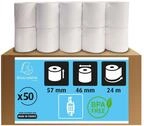 Exacompta 40905E 50er Pack Kassenrollen Thermorolle 1-lagig, ideal f&uuml;r Kassen,