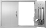 VEVOR Grill-Zugangst&uuml;r, 787 x 609 mm, Doppelte Au&szlig;enk&uuml;chent&uuml;r,...