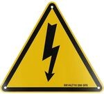KS Tools 117.0178 Warnschild-Hybrid-Blitz | f&uuml;r Arbeiten an Hybrid- und