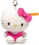 Steiff Hello Kitty Anh&auml;nger 10cm, Schl&uuml;sselanh&auml;nger aus Pl&uuml;sch mit