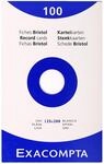 Exacompta 12 Boxen 100 Karteikarten Blanko 125 x 200 mm Wei&szlig;