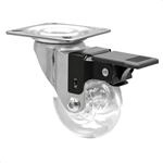 WAGNER Soft-Lenkrolle SKATER - Durchmesser &Oslash; 60 mm, Bauh&ouml;he 80 mm, Stahl...