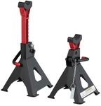 Relaxdays Unterstellbock 2er Set, 29-42 cm, Wagenheber h&ouml;henverstellbar, 3t