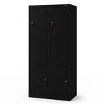 Jan Nowak Umkleideschrank Metall 4 F&auml;cher Personalschrank 185x80x45 cm 