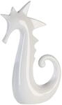 Casablanca Seepferdchen Figur Deko wei&szlig; modern &ndash; Seepferd Keramik Figuren...