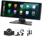 VEVOR kabelloses Autoradio (254 mm) HD-Radio mit Touchscreen mit Apple CarPlay &