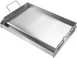 VEVOR Grillplatte 430 Edelstahl - 58,7 x 39,5 x 9,9 cm, Universal Grillplatte 2...
