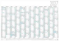 Plakatkalender 12 Mon 1 Stk. gerollt 2027: Wandkalender 100x70 cm mit 12...