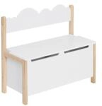 WOLTU Kindersitzbank 2 in 1 mit Stauraum Klappdeckel | Spielzeugkiste;