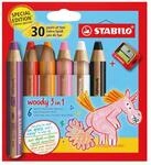 STABILO - Buntstift, Wasserfarbe & Wachsmalkreide - woody 3 in 1