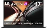 LG gram Pro 17 17Z90U-G.AU78GN 17 Zoll WQXGA IPS Copilot+ Notebook, Intel Core...