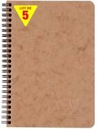 Clairefontaine 78566Cpack - Packung 5 Spiralbuch - Notizheft Age Bag mit Innentaschen