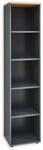 MEMPHIS Aktenregal in Artisan Eiche Optik, Graphit - Modernes Standregal mit 5