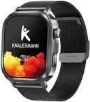 Knauermann - PRO 4 Ultra - Schwarz, eckig, Milanaiseband Schwarz mit Anruf & SOS