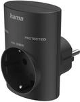 Hama Steckdosenadapter mit Schutzkontakt, &Uuml;berspannungsschutz,