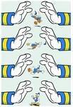 Disney Wandbild von Komar | Donald Duck Hands | Kinderzimmer, Babyzimmer,...