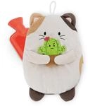 NICI W&auml;rmflasche mymochi Katze Angy mit Kaktus 300ml 30cm - wei&szlig; - Kuscheliges