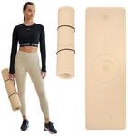 TREXO Yogamatte, 183 x 61 cm, 6 mm dick, umweltfreundliche TPE-Yogamatte mit