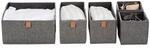 LOVE IT STORE IT Premium Aufbewahrungskorb 5-teilig - Schrank Organizer aus Leinen