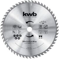kwb BAU-Kreiss&auml;geblatt 350 x 30 - Universeller Einsatz f&uuml;r mittlere Schnitte -