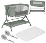 Lionelo Leonie Plus 3 in 1 Kinderbett bis 9kg, Zustellbett und Wiege 