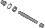 Shimano FH-TC500-HL Hohlachse komplett, Black, One Size