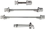 Tranz X Schnellspanner-Set mit Spezialschl&uuml;ssel als Diebstahlschutz, Silber