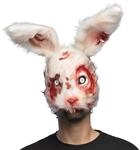 Boland 72345 - Tiermaske Blutiges Kaninchen aus Pl&uuml;sch f&uuml;r Erwachsene, realistische