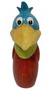 Dehner Zaunfigur Vogel, ca. 24.5 x 14 x 8.5 cm, Polyresin, Blau | Polyresin