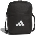 adidas Unisex Essentials Organizer Waist Pack, Black/White, One Size