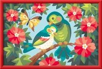 Ravensburger CreArt 12023134 - Bunte V&ouml;gel - Malen nach Zahlen f&uuml;r Kinder ab 9