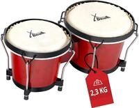 XDrum Bongos Club - 2 Trommeln mit 6" und 7" - Bongotrommeln mit stimmbaren