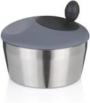 kela Salatschleuder Edelstahl mit Deckel, 24,5 cm, Romy, matt | 4l,