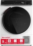 SHARP KD-WNHB9S9GWB-DE W&auml;rmepumpentrockner (9 kg, EEK B), (15...