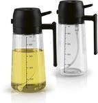 GOURMETmaxx 2-in-1 &Ouml;lspr&uuml;her & &Ouml;lspender aus Glas - 2er-Set | feiner Nebel