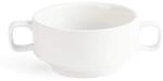 Olympia Whiteware Suppenschalen mit Griffen 400 ml (6 St&uuml;ck) - backofen-,